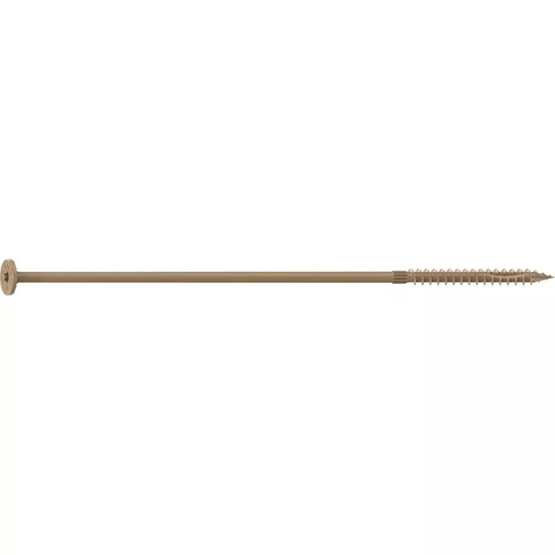 Camo 0360270 Structural Screw, 1/4 in Thread, 10 in L, Flat Head, Star Drive, Sharp Point, PROTECH Ultra 4 Coated, 10