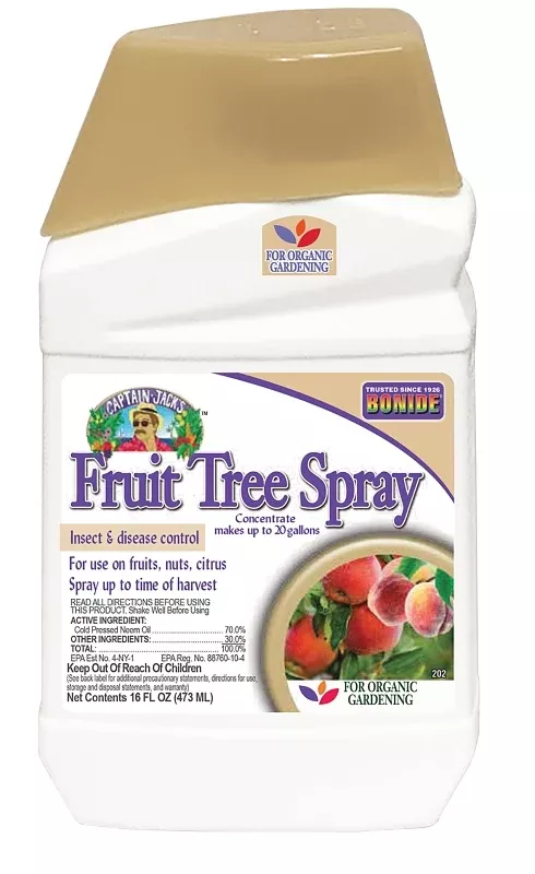Captain Jack's 2002 Concentrated Fruit Tree Insecticide, Liquid, Spray Application, Home, Home Garden, 1 pt Bottle