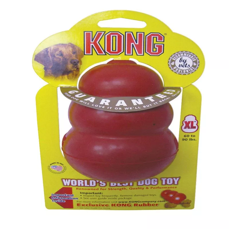 Classic Dog Chew Toy, Red Rubber, Xl