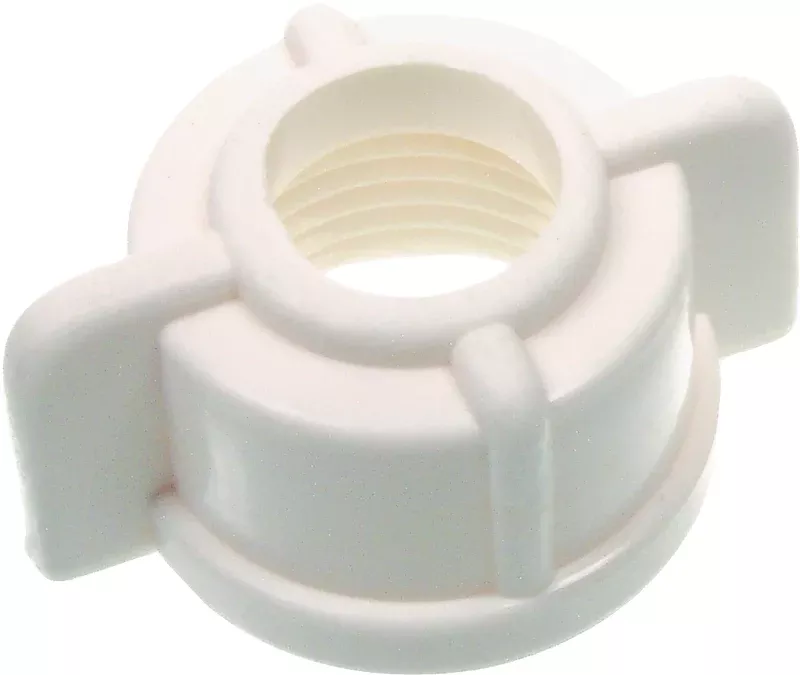 Danco 73114B Universal Faucet Tailpiece Nut, Plastic, White, Pack of 5
