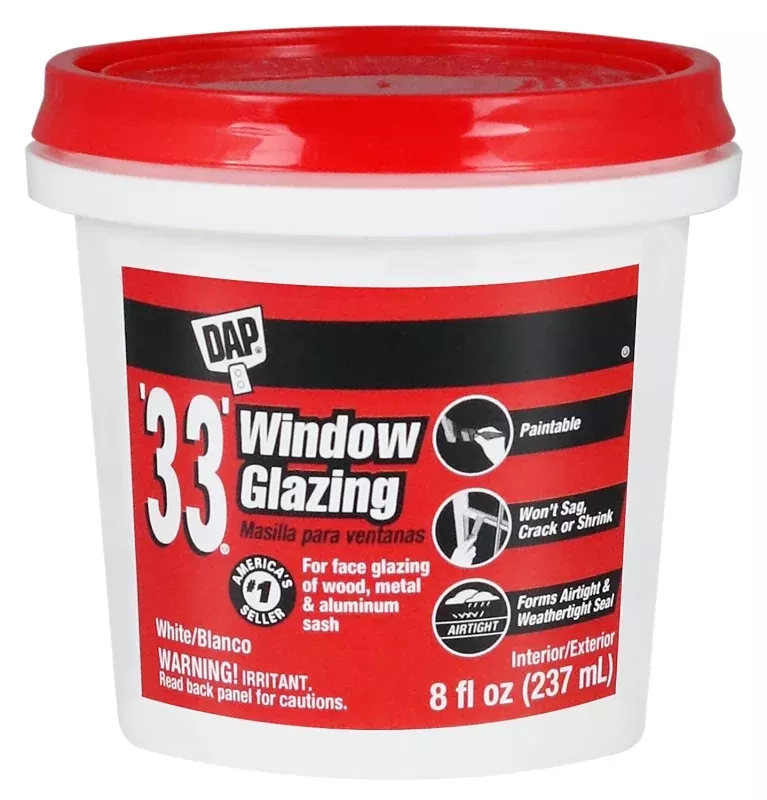 DAP 12120 Window Gazing, Paste, White, 0.5 pt Tub
