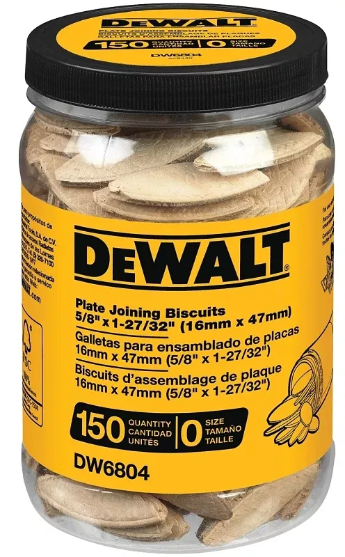 DEWALT DW6804 Plate Joining Biscuit, Beech Wood