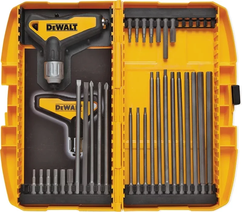 DEWALT DWHT70265 Hex Key Set, 31-Piece, Steel, Specifications: T-Handle
