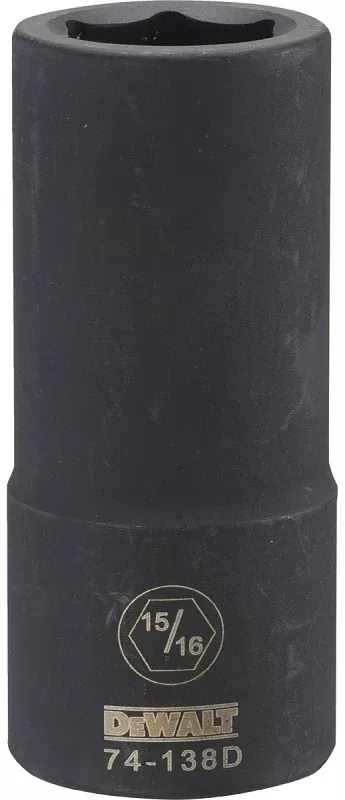 DEWALT DWMT74138OSP Impact Socket, 15/16 in Socket, 1-1/32 in D Socket, 3/4 in Drive, 6-Point, CR-440 Steel