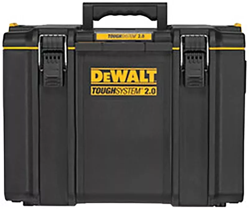 DEWALT ToughSystem 2.0 DWST08400 Extra Large Tool Box, 110 lb, Plastic, Black, 1-Compartment