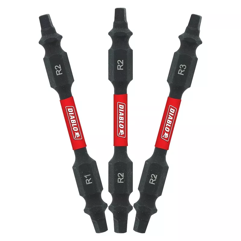 Diablo DDESQV25-S3 Bit Set, 3-Piece, Square