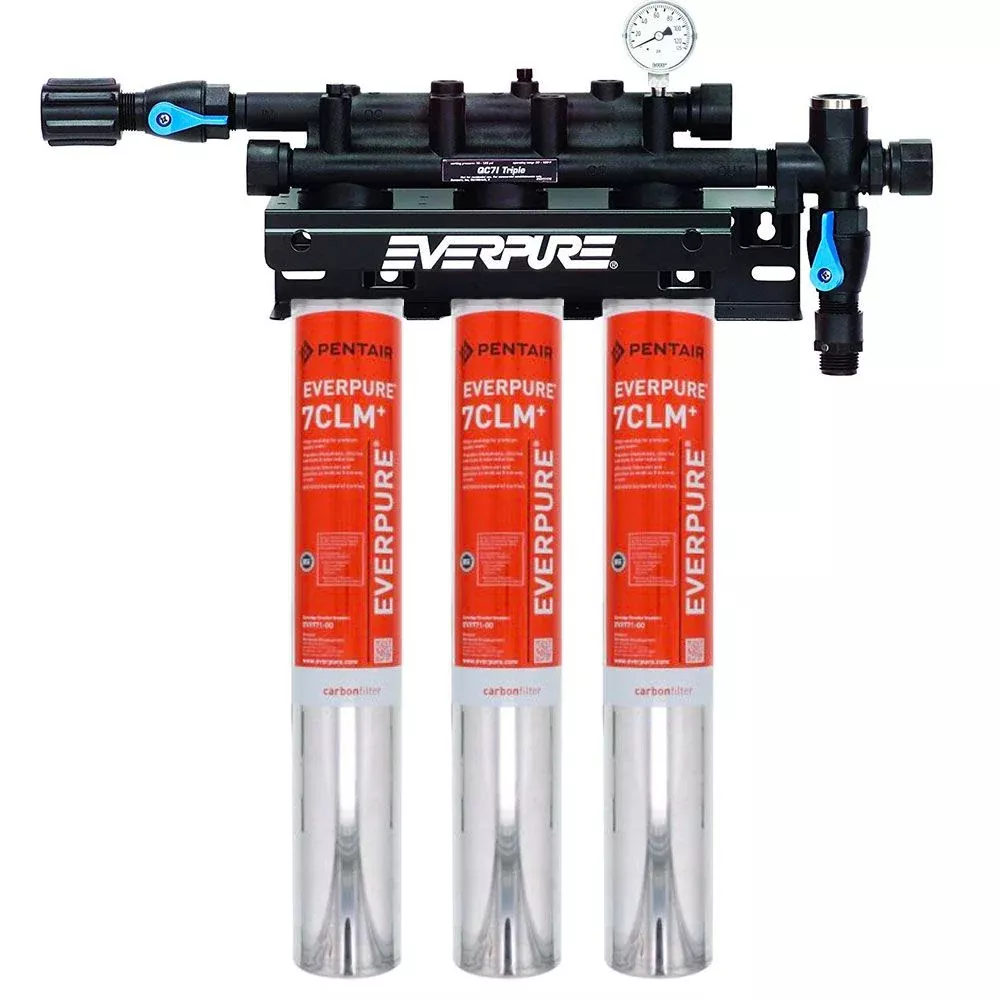 Everpure QC7I Triple 7CLM Chloramine Reduction Filter System