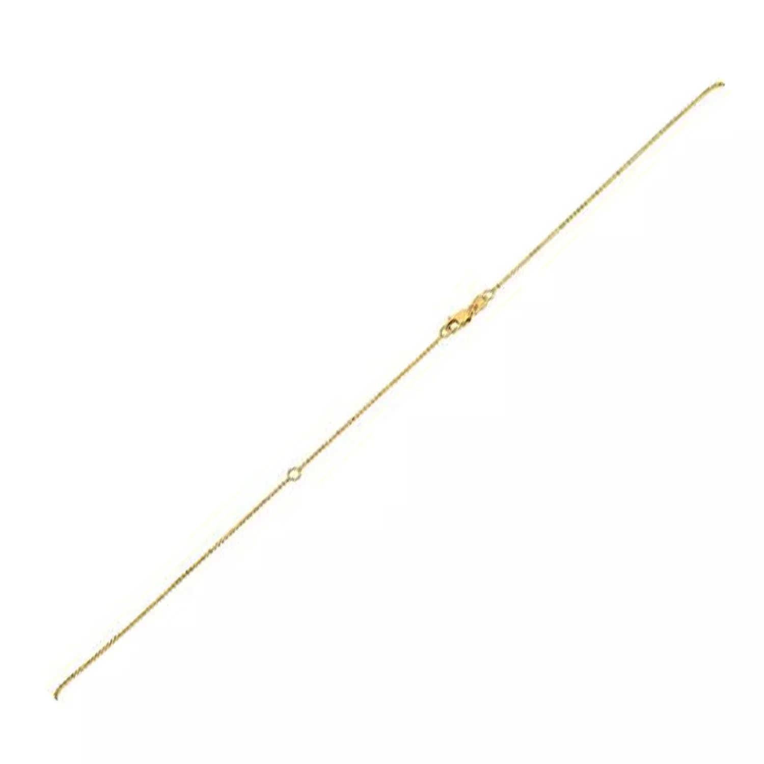Extendable Bead Chain in 14k Yellow Gold (1.00 mm)