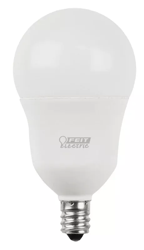 Feit Electric BPA1540C/950CA/2 LED Bulb, General-Purpose, A15 Lamp, 40 W Equivalent, E12 Candelabra Lamp Base, Dimmable