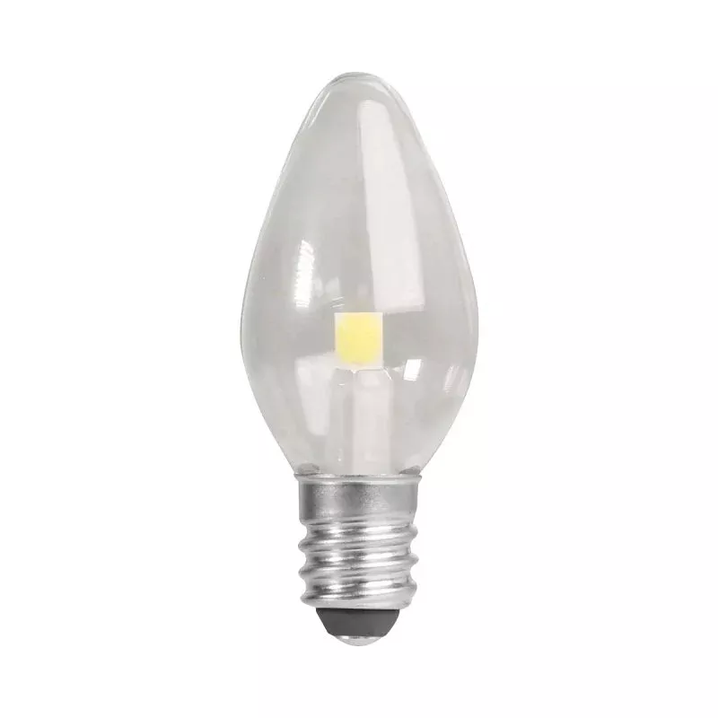 Feit Electric BPC7/LED LED Bulb, Decorative, C7 Lamp, 6 W Equivalent, E12 Candelabra Lamp Base, Non-Dimmable, Clear