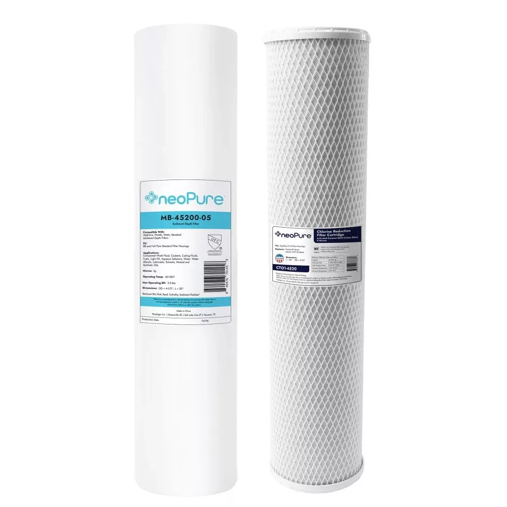 Filter Kit Replacement, 4.5" x 20" Melt Blown & Carbon Block