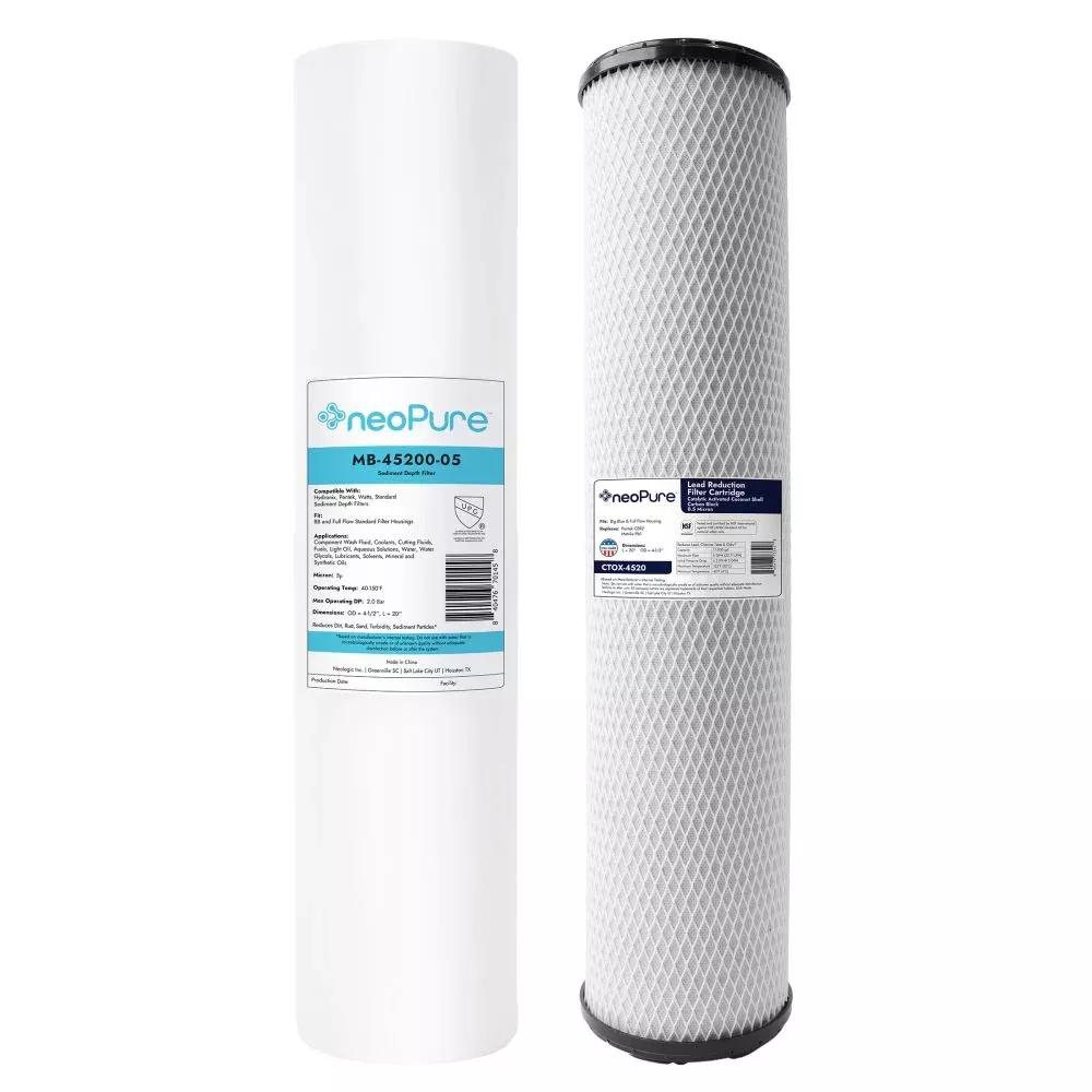 Filter Kit Replacement, 4.5" x 20" Melt Blown & CTOX Carbon Block