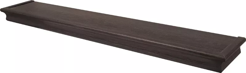 Floating Shelf, Beveled Design, Espresso, 36-in.
