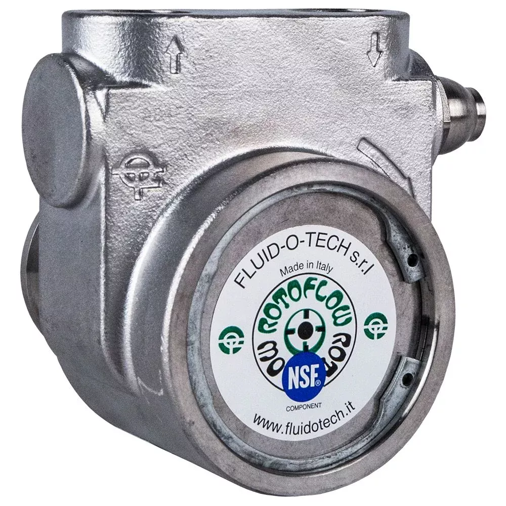 Fluid-o-Tech Stainless Steel Rotary Vane Pump 190 GPH - 1/2" NPTF