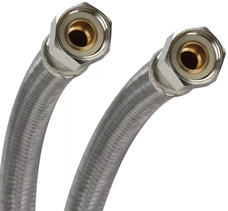 Fluidmaster B6F16 Water Supply Connector, 3/8 in, Polymer/Stainless Steel