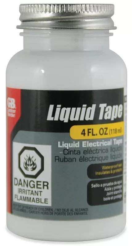 Gardner Bender LTW-400 Liquid Electrical Tape, Liquid, White, 4 oz Bottle