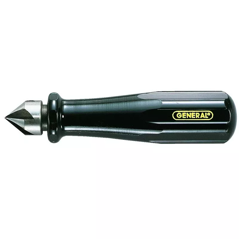 General 196 Hand Reamer and Countersink Tool, 0.75 in, Steel Blade