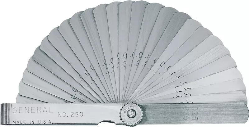 General 230 Leaf Feeler Gauge, Functions: Inch, Metric, Steel