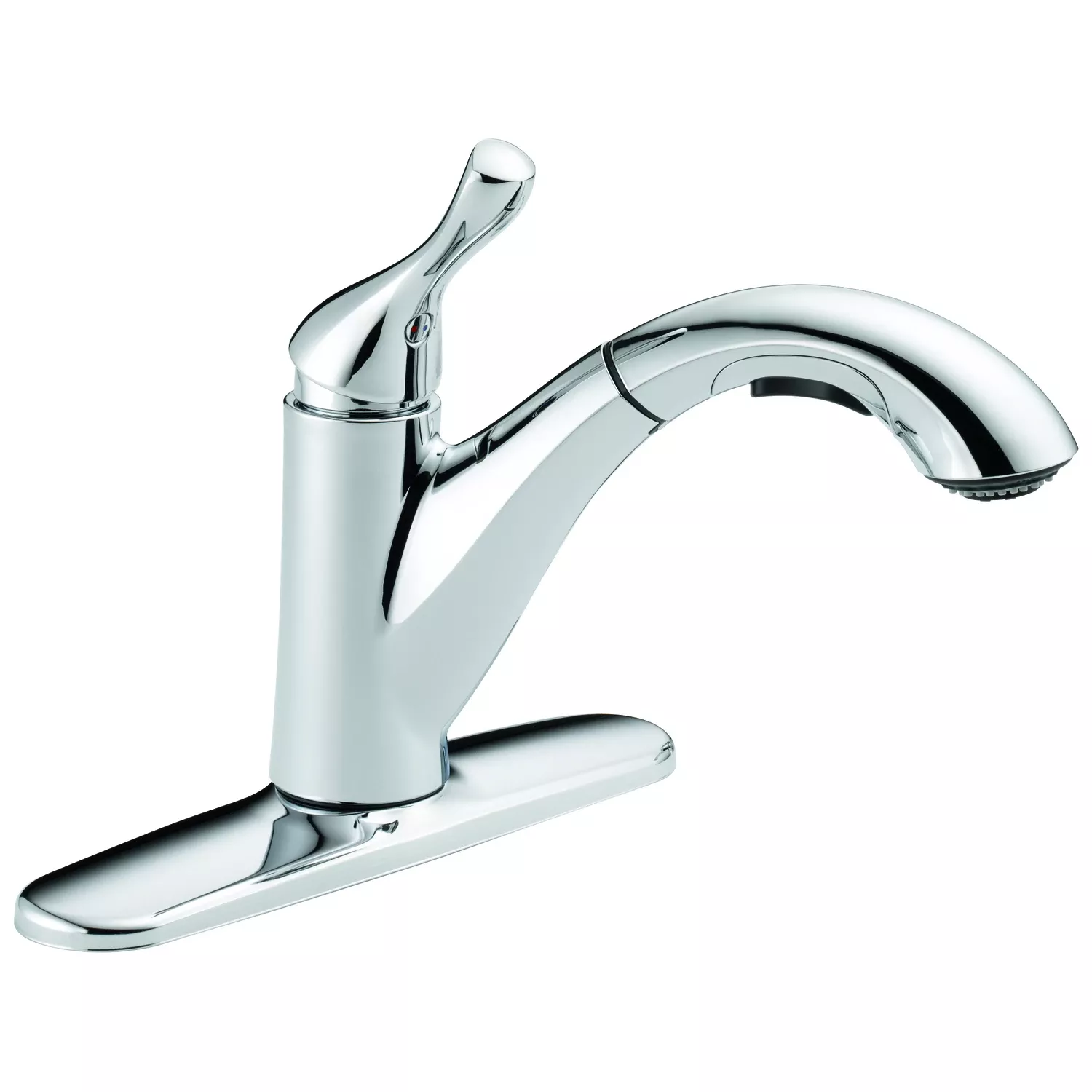 Grant Kitchen Faucet With Pull-out Spray, Single Handle, Chrome Finish