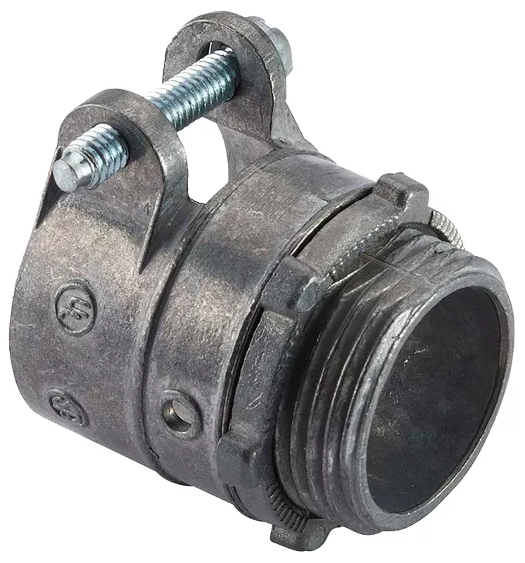Halex 20421 Flex Squeeze Connector, 1/2 in, Zinc, 3/BAG
