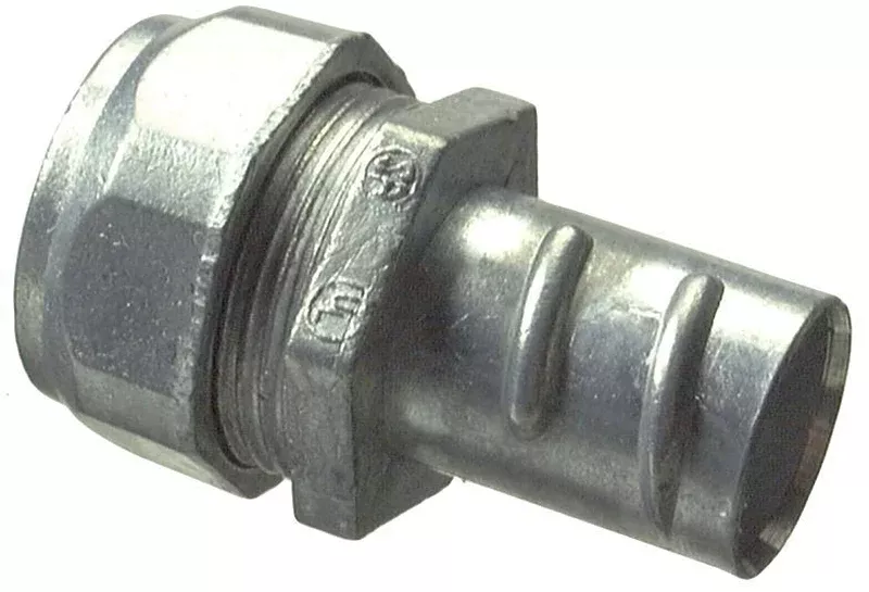 Halex 20491 EMT/Flex Combination Coupling, 1/2 in, 1 in OD, Zinc
