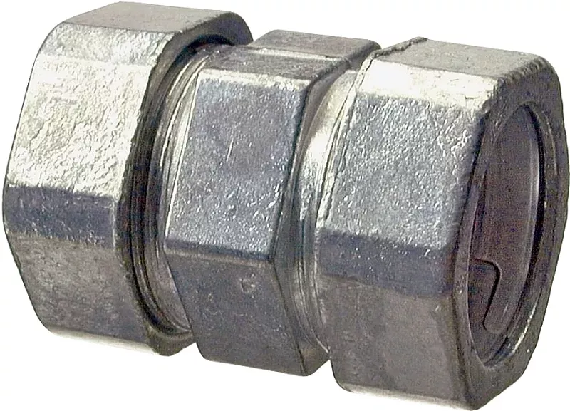 Halex 22221 EMT Coupling, 1/2 in Compression, 5 in OD, Zinc, Galvanized