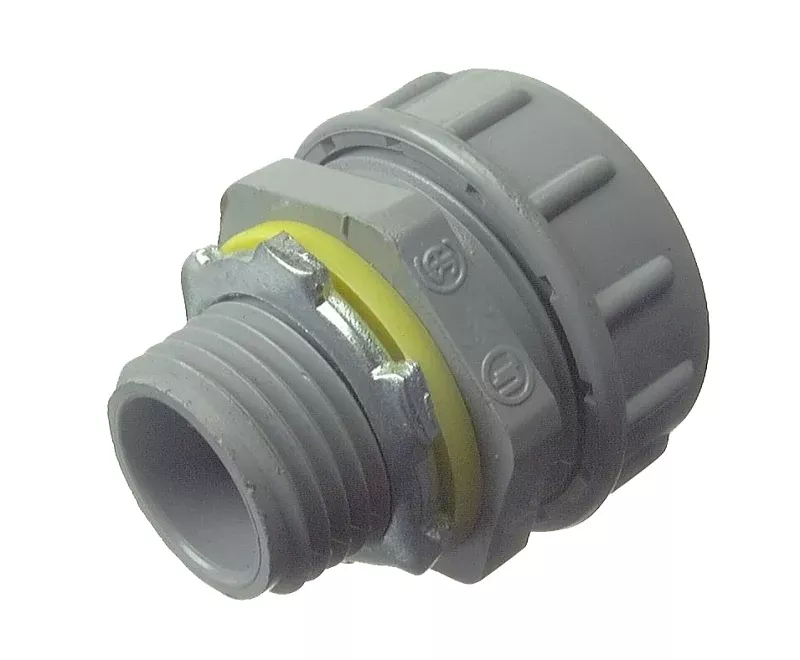 Halex 27622 Liquidtight Quick-Set Connector, 3/4 in, PVC, 5/BAG