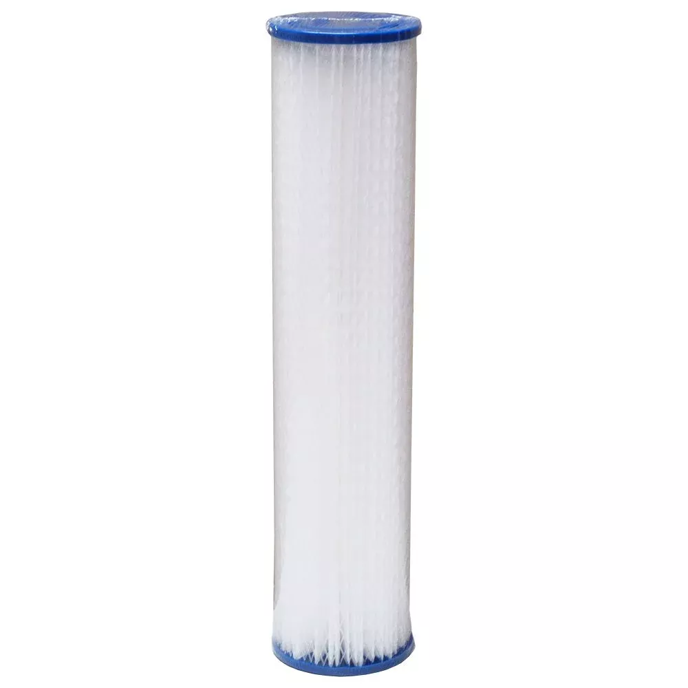 Harmsco PPFS-BB-20-1 20" Calypso Blue Poly-Pleat Fail Safe Filter 1 mic ABS