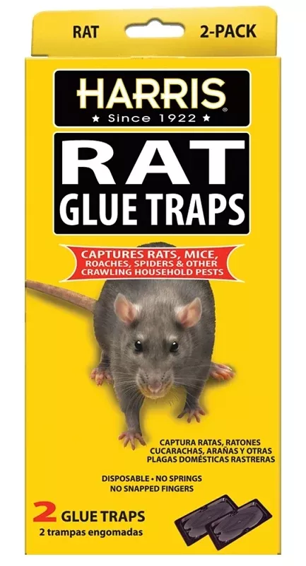 Harris HRG-2 Pre-Baited Rat Glue Trap, Glue Locking