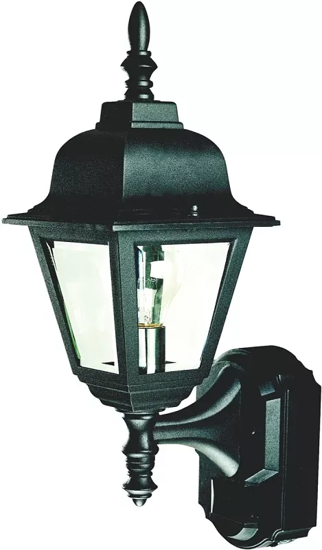 Heath Zenith Dualbrite Series HZ-4191-BK Motion Activated Decorative Light, Incandescent Lamp