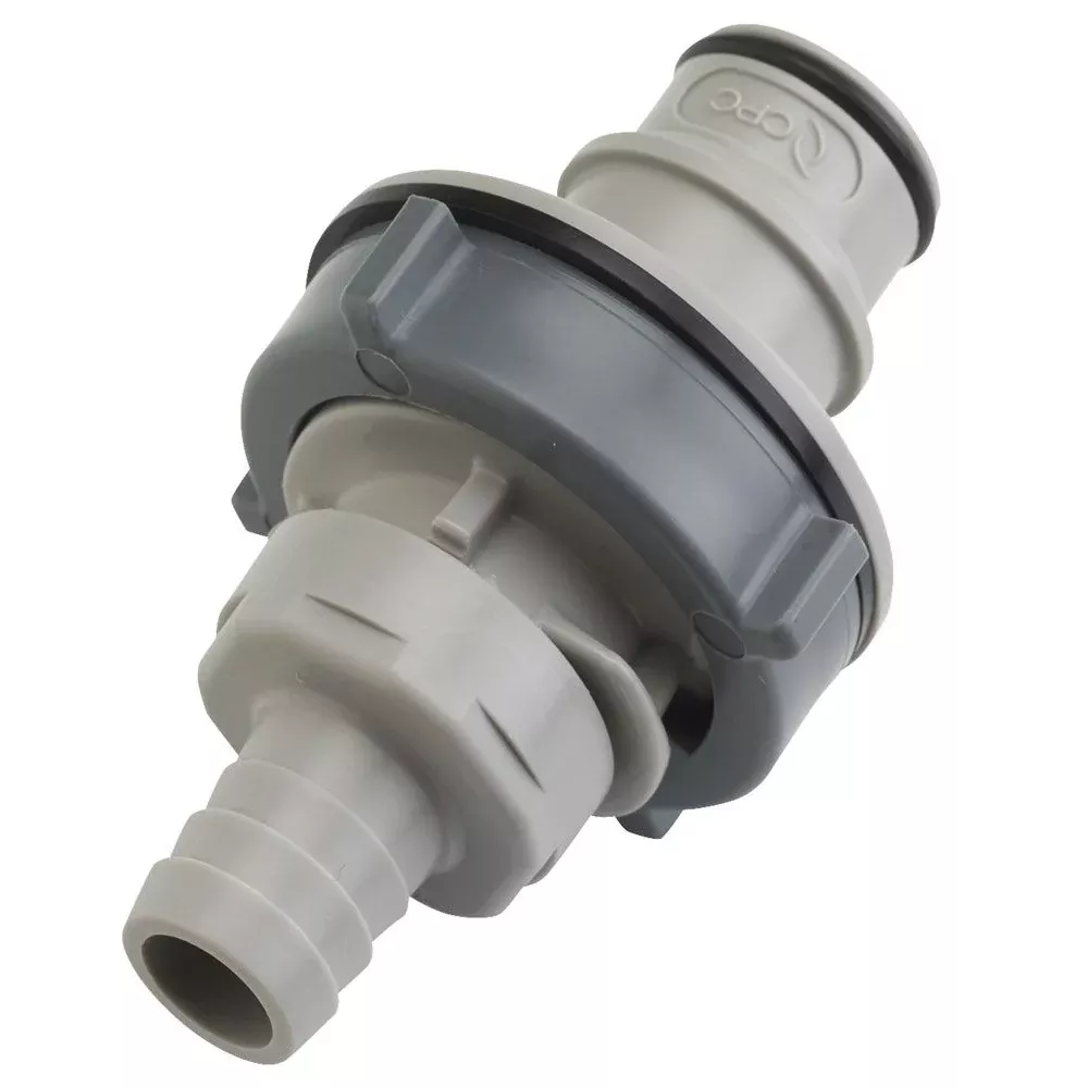 HFC42812 Non-Valved Panel Mount Hose Barb Coupling Insert 1/2 ID Barb