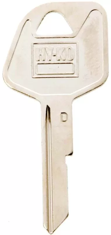 Hy-Ko 11010B67 Key Blank, Brass, Nickel, B67 Key Number, Pack of 10