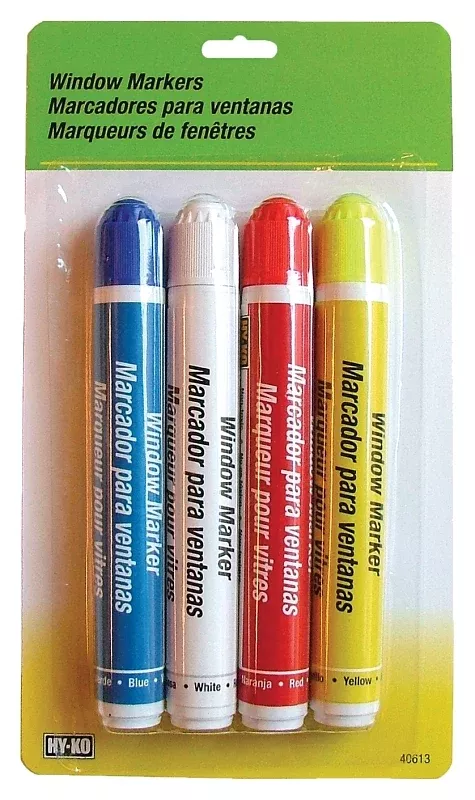 Hy-Ko 40613 Non-Toxic Window Marker, Pack of 3