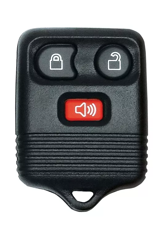 Hy-Ko ChipKey 19FORD801S Key Fob Shell, 3-Button, Plastic, Black