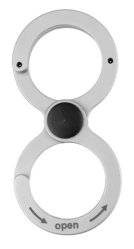Hy-Ko KC615 Double Key Ring, Stainless Steel Case, Pack of 5