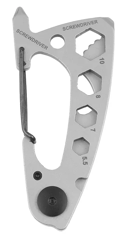 Hy-Ko KC618 Key Chain, 9-in-1, Clip-On, Pack of 5