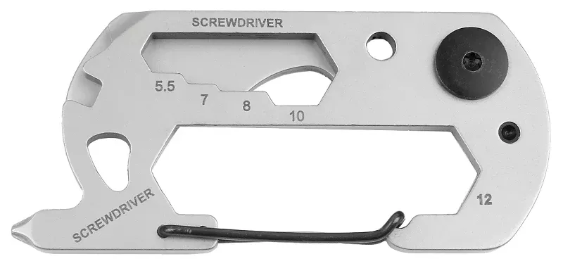 Hy-Ko KC619 Key Chain, 12-in-1, Clip-On, Pack of 5