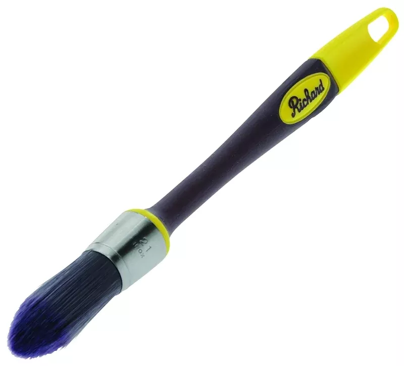Hyde 13421 Trim Brush, Polyester Bristle, Soft-Grip Handle, 7/18 in W