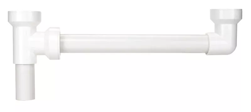 Insta-Plumb 125-16QLK Waste Tube, End Outlet, Plastic, White