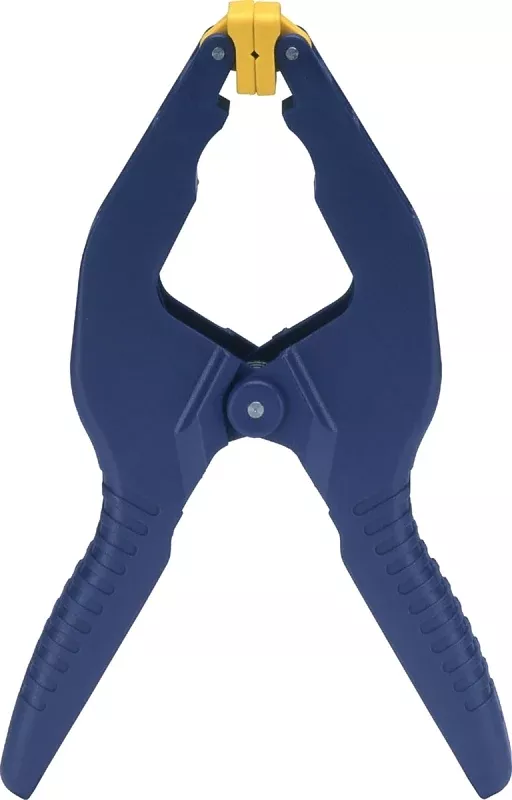 Irwin 58300 Spring Clamp, 3 in Clamping, Resin, Blue/Yellow