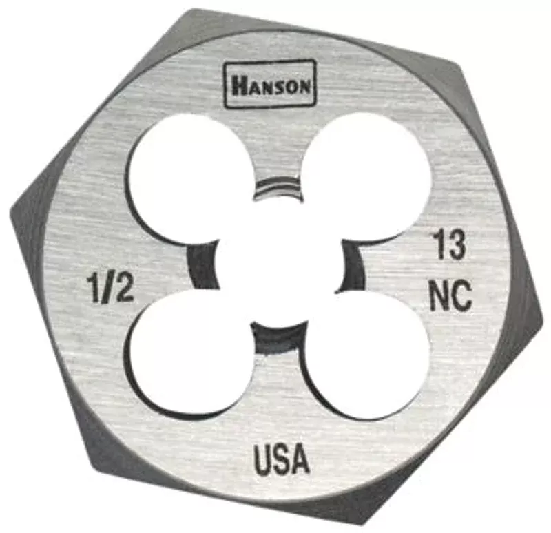 Irwin Hanson 6849 Fractional Die, 9/16-18 Thread, NF Thread, Right Hand Thread, HCS