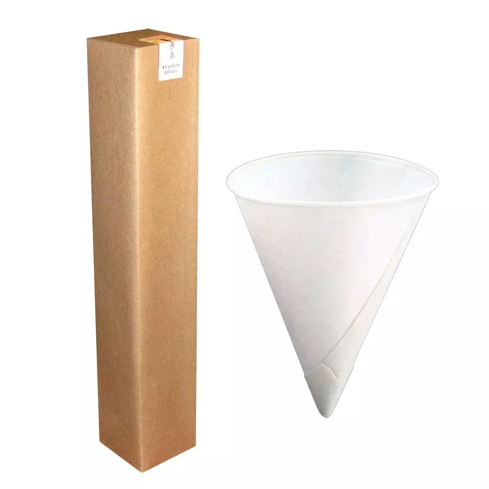 Konie Cone Cups 8oz Rolled Rim