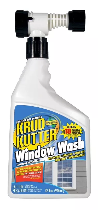 Krud Kutter WW32H4 Window Wash, 32 oz Bottle, Liquid, Mild