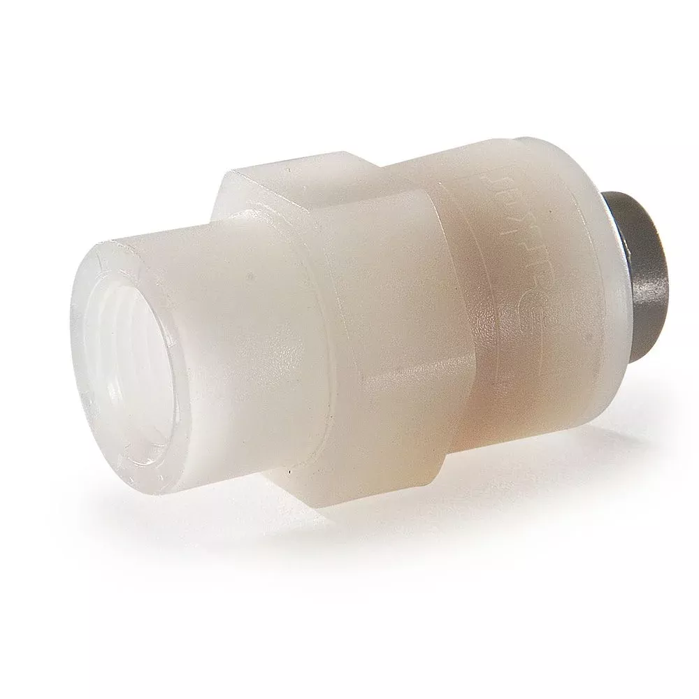 Kynar PVDF Female Connector - 1/4 x 1/4 NPTF