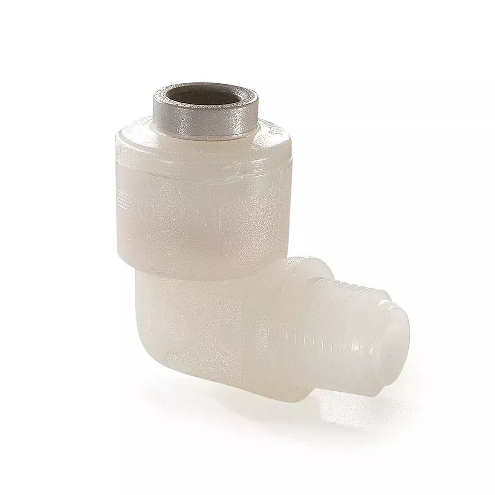 Kynar PVDF Male Elbow - 3/8 x 3/8 NPTF