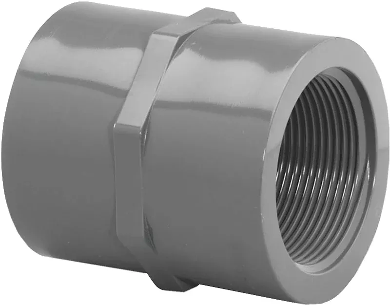 Lasco 830010BC Pipe Coupling, 1 in, FIP, PVC, SCH 80 Schedule