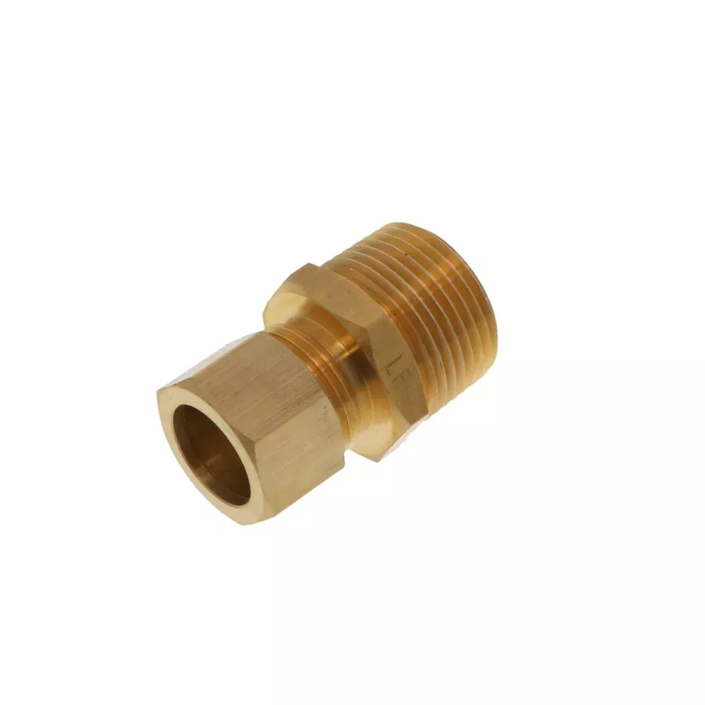 Lead-Free Brass Male Connector 5/8 Compression x 3/4 MPT