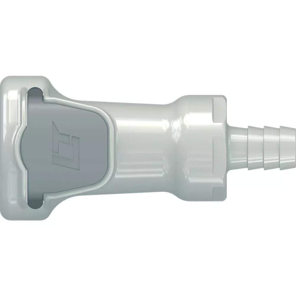 LinkTech 60PP Series Straight Female, Valved, 3/8" HB, Polypropylene, EPDM
