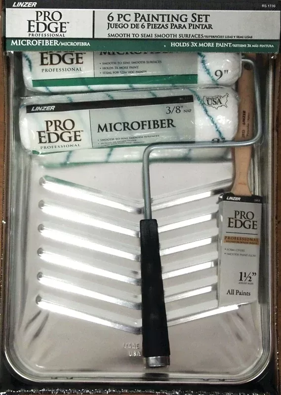 Linzer RS1736 Roller and Tray Kit, Includes: 5 Wire Cage Roller Frame