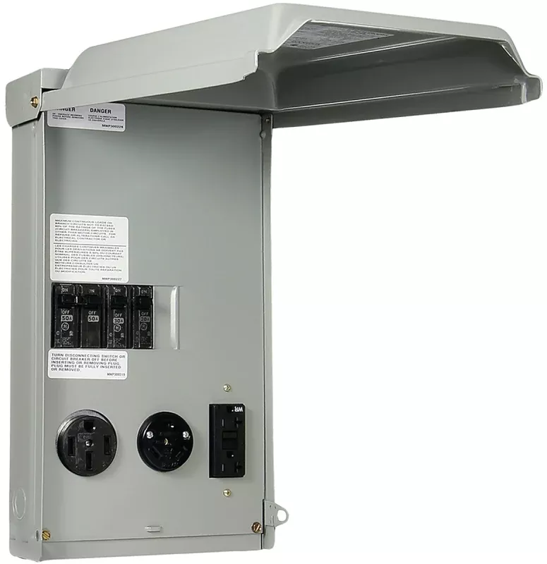 Midwest Midwest1LU532SS RV Outlet Box, 100 A, 120, 240 V, Surface